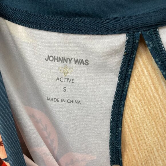 Johnny Was Green Print top size small - Picture 2 of 4